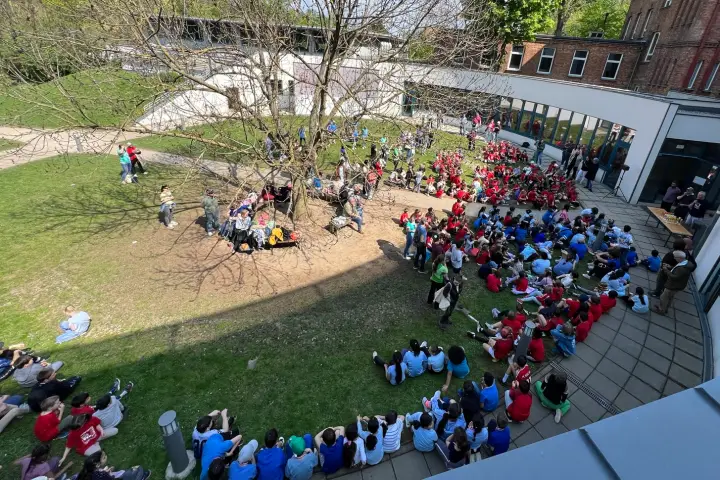 Siegerehrung 2. Aspernallee Schullauf