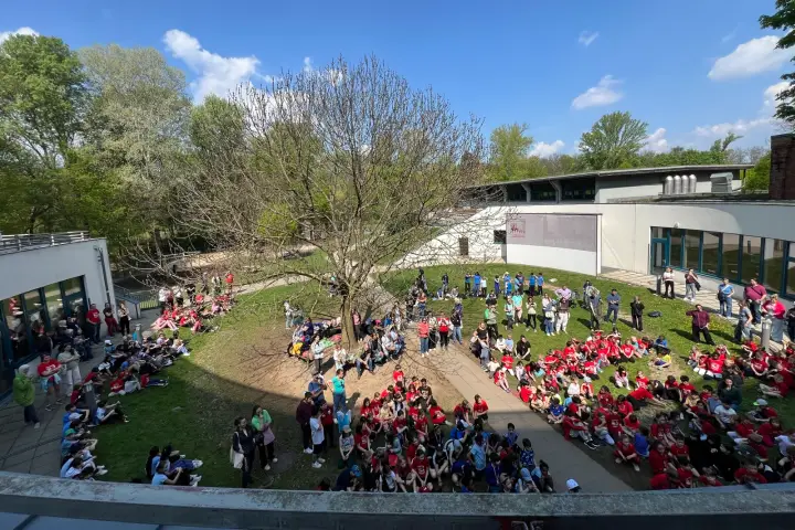 Siegerehrung  2. Aspernallee Schullauf